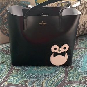 Kate Spade Penguin tote leather